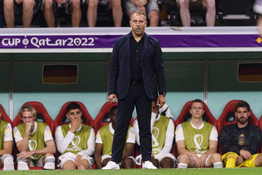 Hansi Flick en el Mundial de Qatar 2022 con Alemania