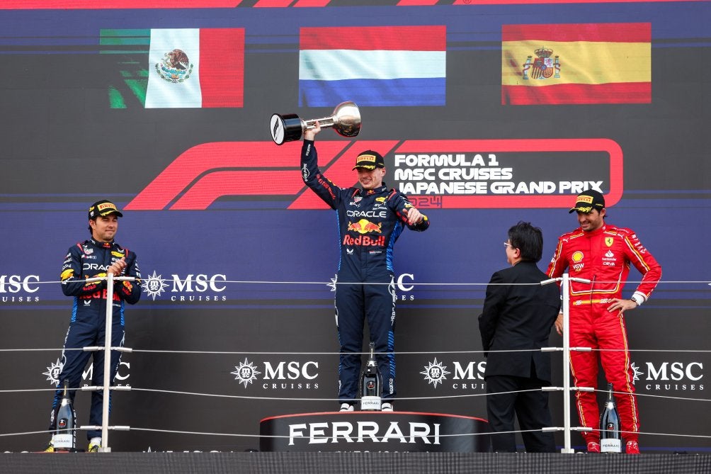 El español en el podio del Gran Premio de Japón 