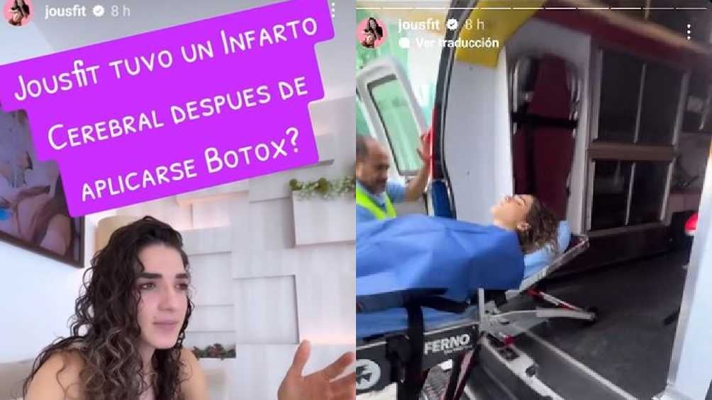 La influencer se sometió un un procedimiento estético, pero todo salió mal. 