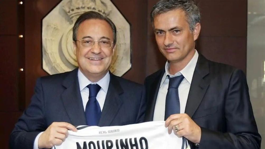 Mourinho durante su presentación con el Real Madrid