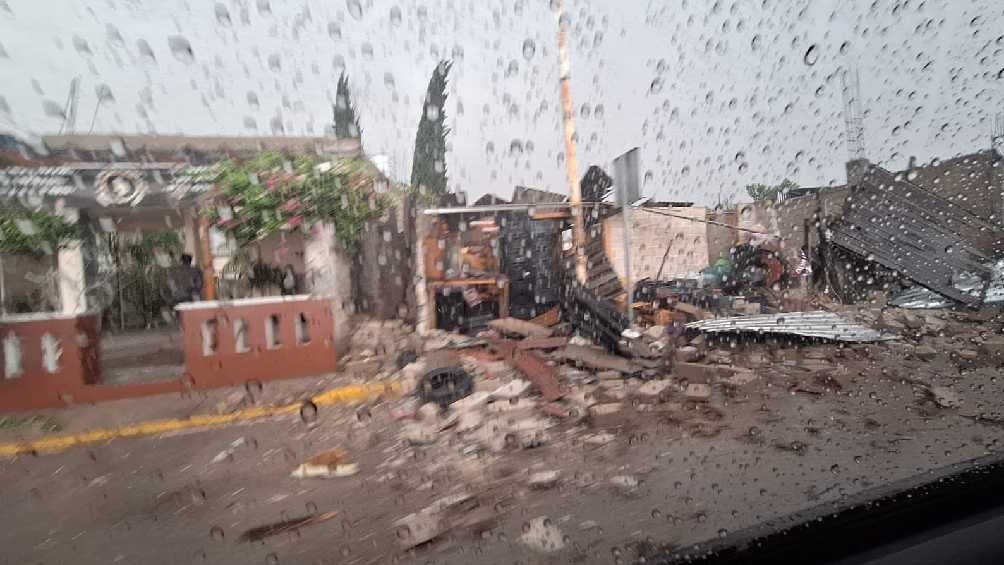 Los daños de este fenómeno natural también se pudieron ver en casas. 