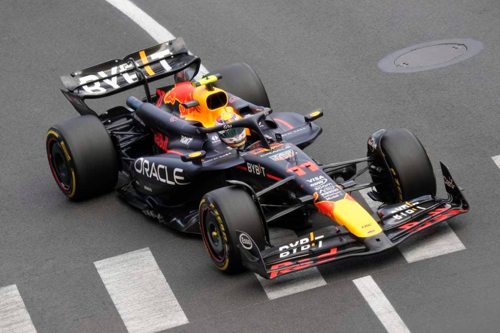 Checo durante las prácticas libres en Monte Carlo 