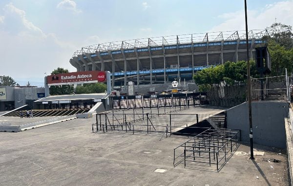 Inmediaciones del Estadio Azteca este viernes