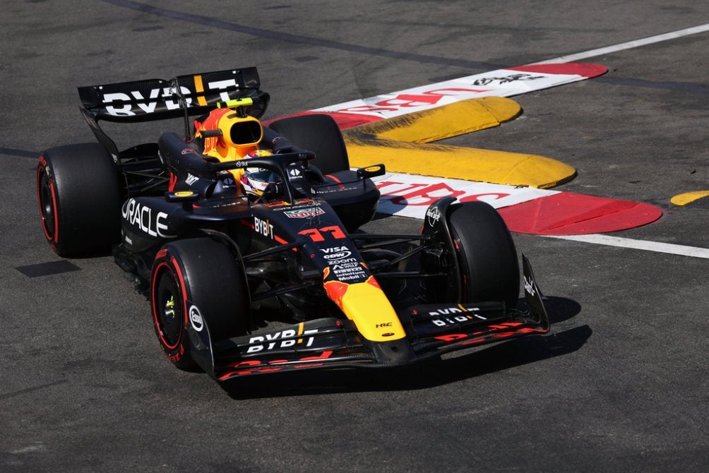 Checo en Monte Carlo durante la clasificación 