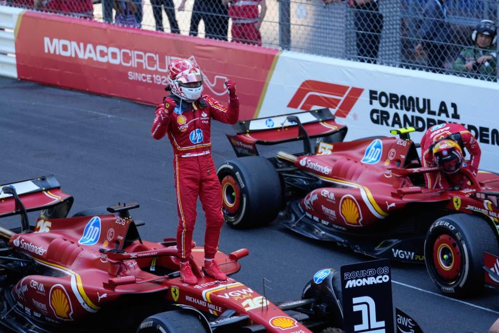 Leclerc finalmente ganó en casa 