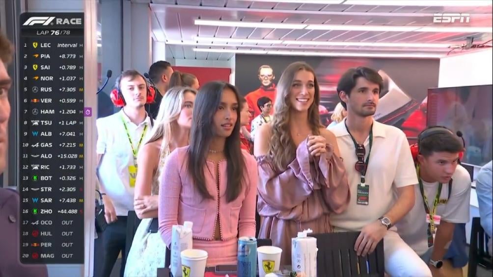 Así vivió la novia de Leclerc el Gran Premio de Mónaco