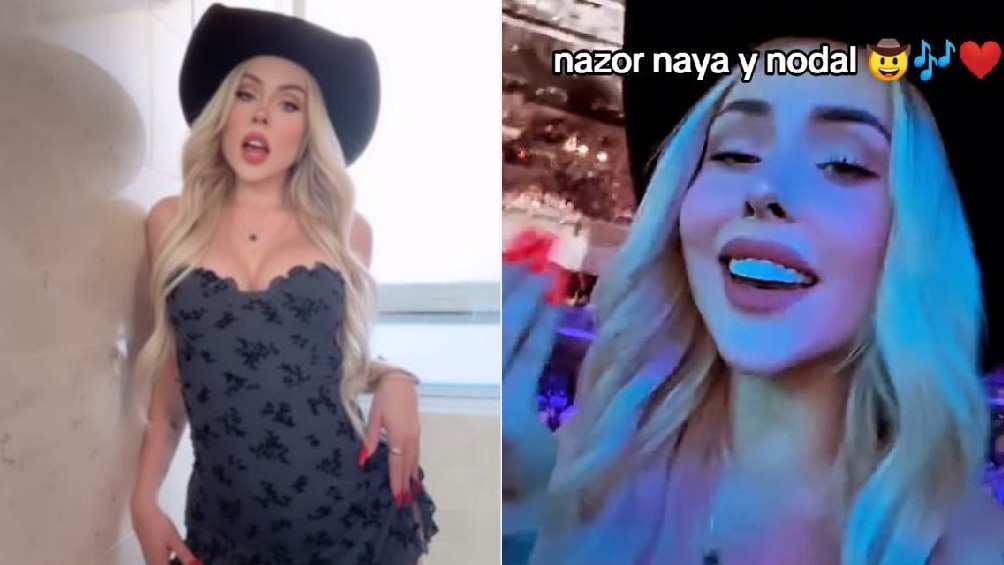 Maya Nazor es la influencer a la que relacionan como nueva novia de Nodal. 