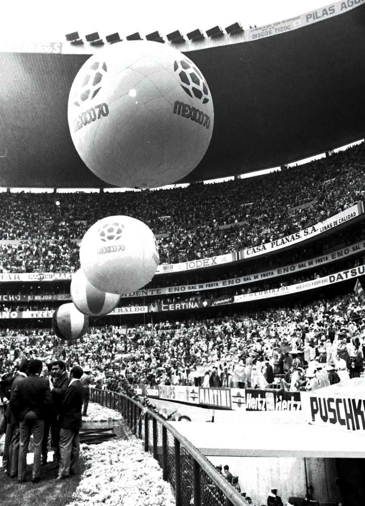 El primer mundial que recibió el Azteca fue el de 1970