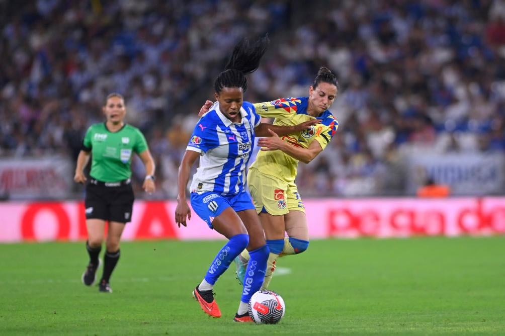 Kaci en la Final contra Rayadas de Monterrey 