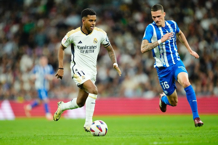 Rodrygo en un partido del Real Madrid