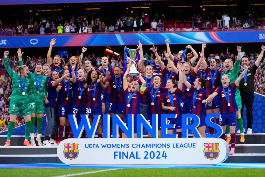 Barcelona Femenil, actuales campeonas de Champions