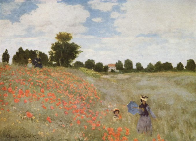 El cuadro ‘Campo de amapolas’, de Claude Monet, fue el afectado.