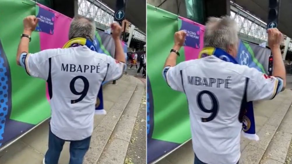 Afición del Real Madrid anticipa llegada de Mbappé con jerseys con su nombre en Final de Champions