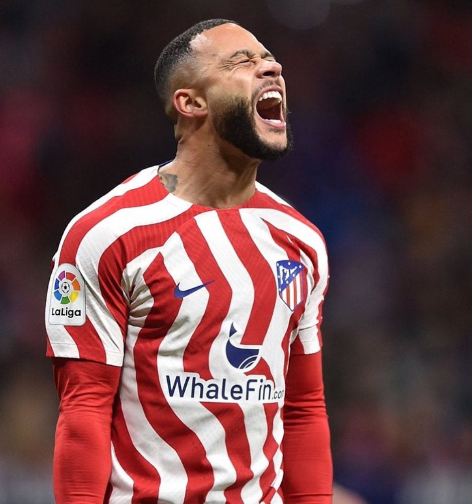 Depay jugó una temporada y media con el Atleti