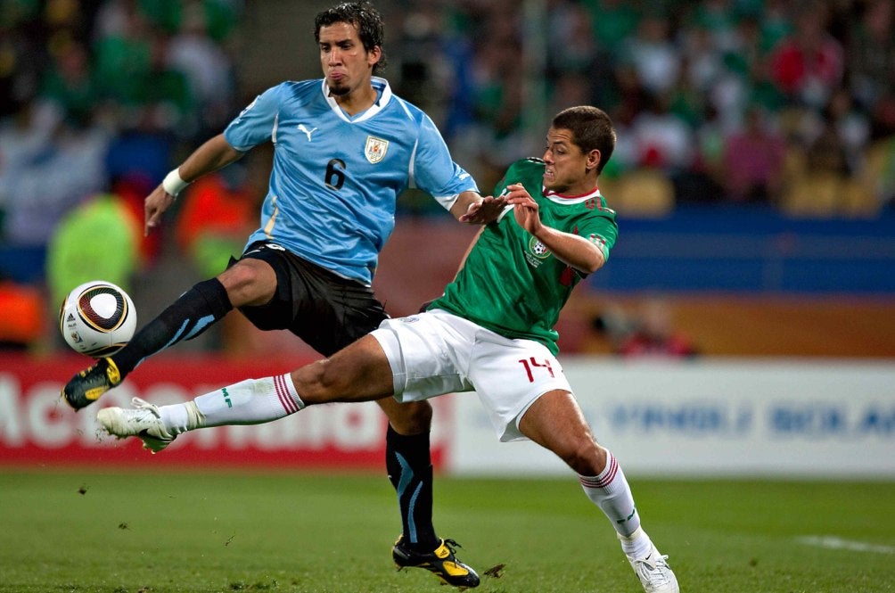 México y Uruguay se midieron en la Copa del Mundo 2010