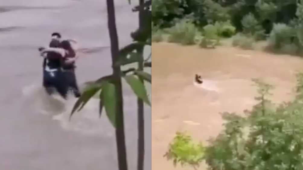 VIDEO: Jóvenes se dan un último abrazo antes de morir ahogados en un río