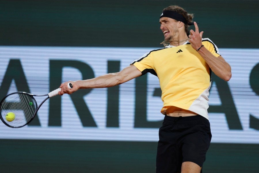 Alexander Zverev en Roland Garros