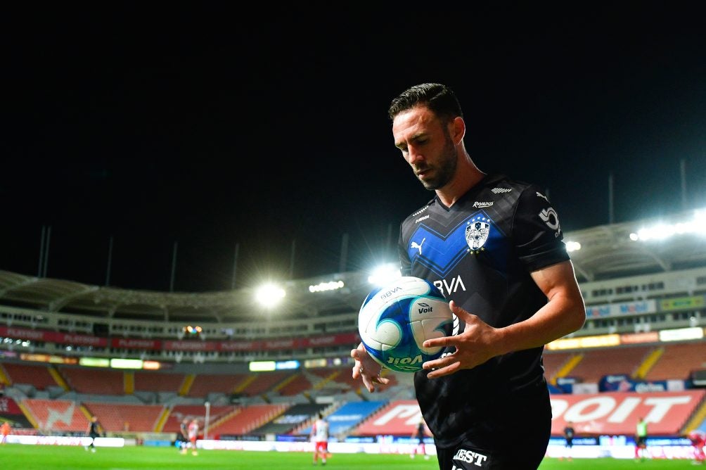 Layún durante su etapa con Rayados 