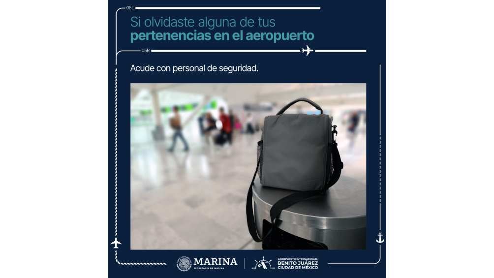 Tus objetos extraviados dentro del AICM puedes recuperarlos. 