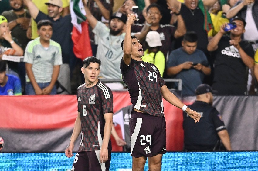 Memo Martínez tras marcar gol vs Brasil