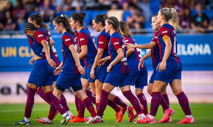 El Barcelona Femení en partido de LaLigaF