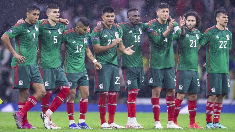 Selección Mexicana en el Estadio Azteca