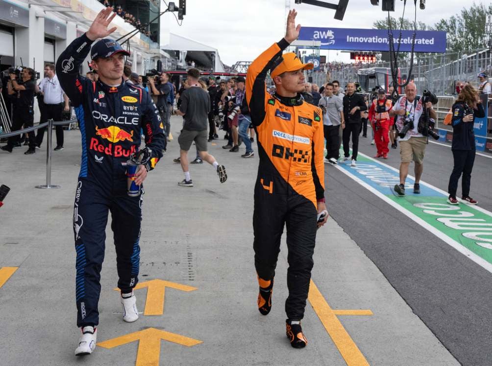 Verstappen y Lando Norris en Canadá