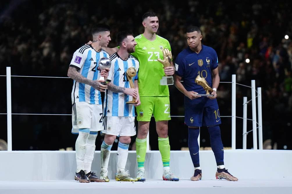 Messi, Enzo, Dibu y Mbappé en Qatar 2022