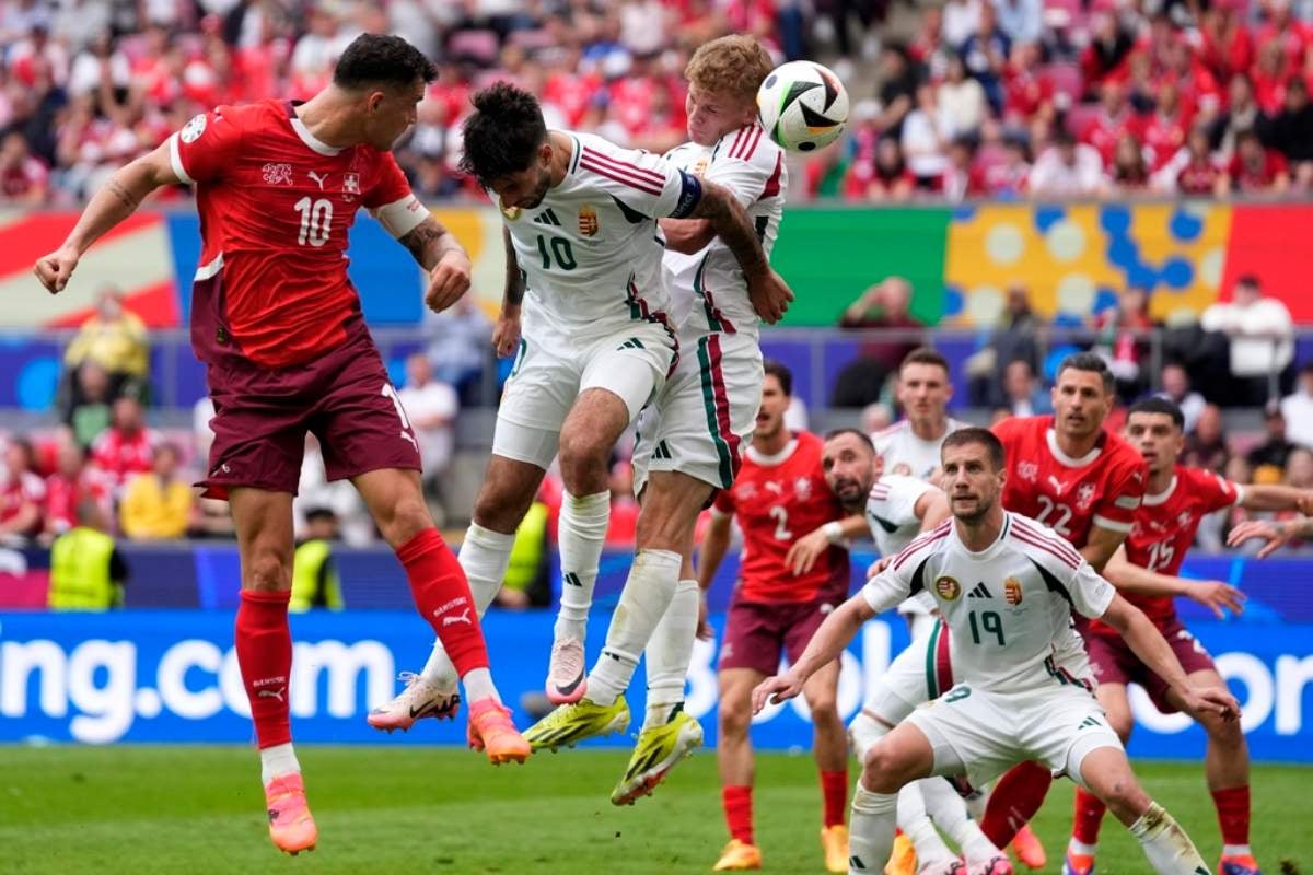 Momentos del partido de Eurocopa 