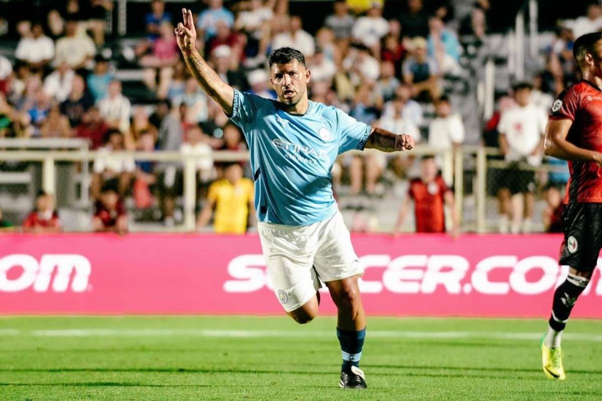 El 'Kun' volvió a jugar recientemente en un torneo de Futbol 7