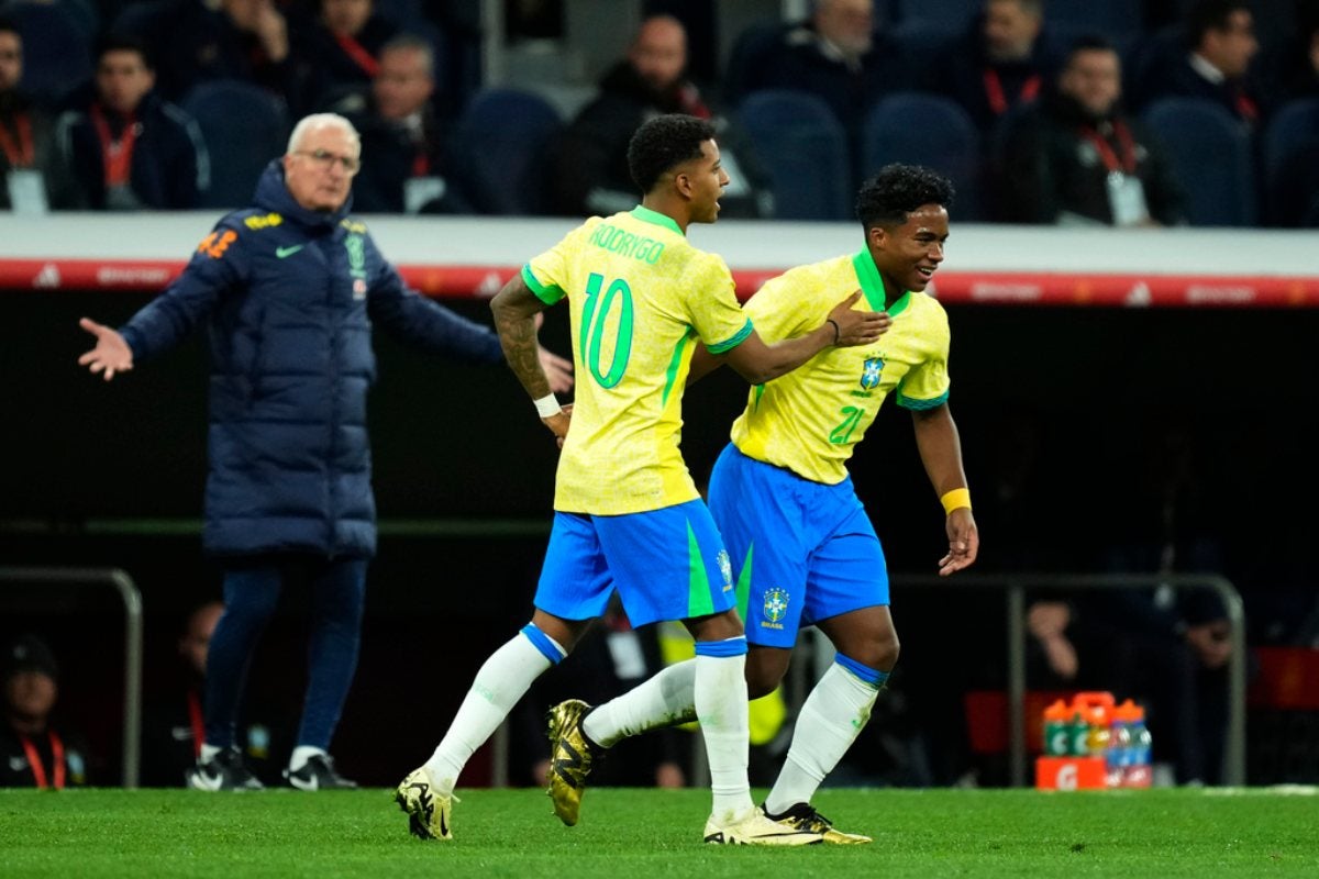 Endrick anotó gol con Brasil 