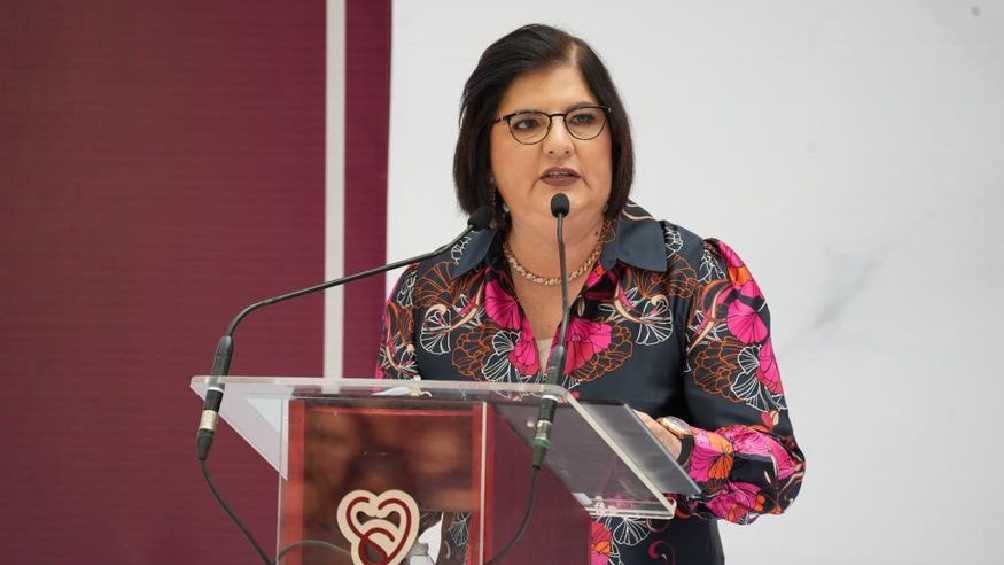 La funcionaria María Elena Solana fue presentada al MP para dar su declaración. 