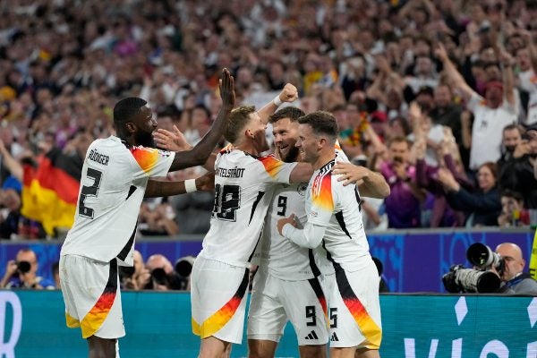 Alemania celebra un gol