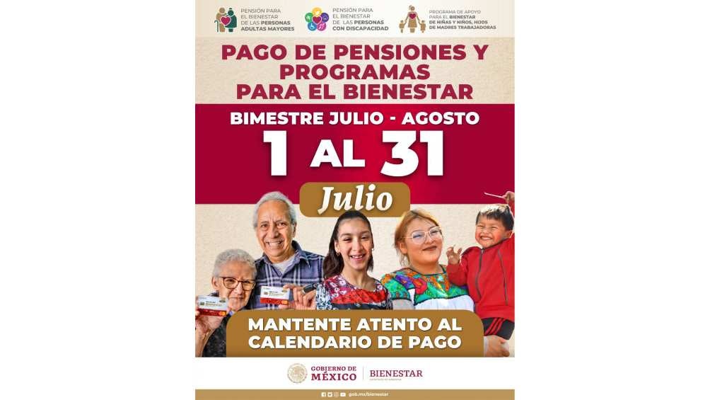 Entre el 1 y 31 de julio se depositará 6 mil pesos a cada beneficiario. 