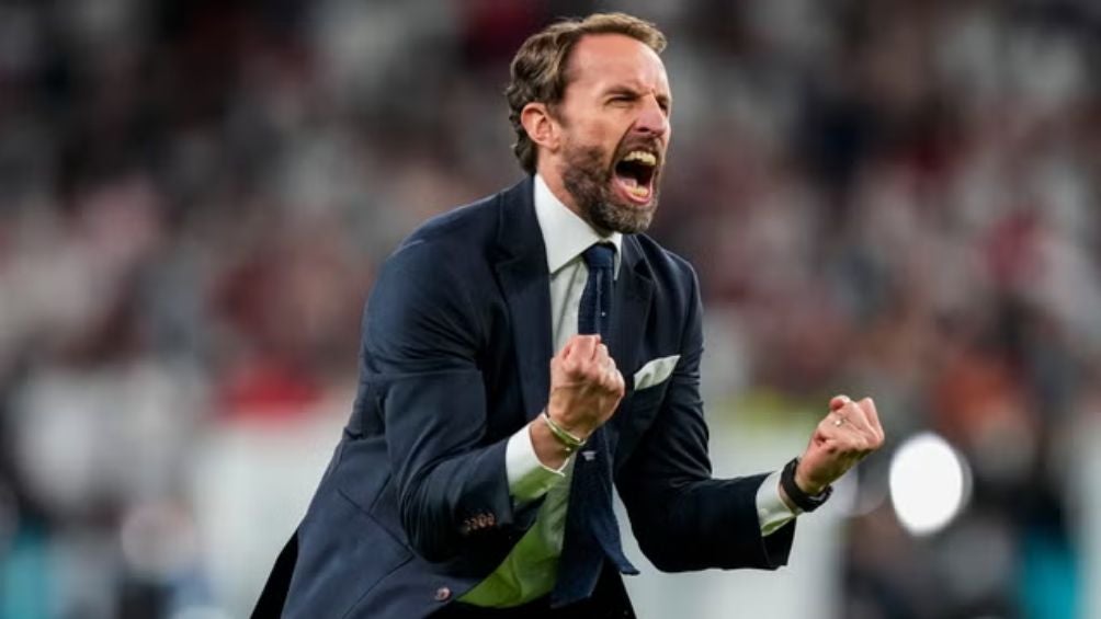 Southgate durante un partido con Inglaterra