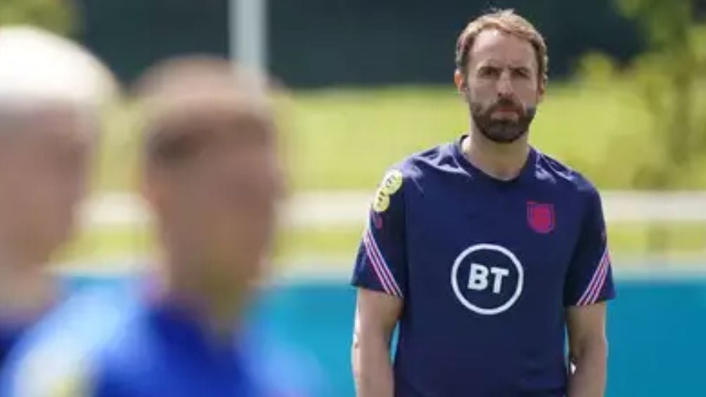 Gareth en un entrenamiento con Inglaterra