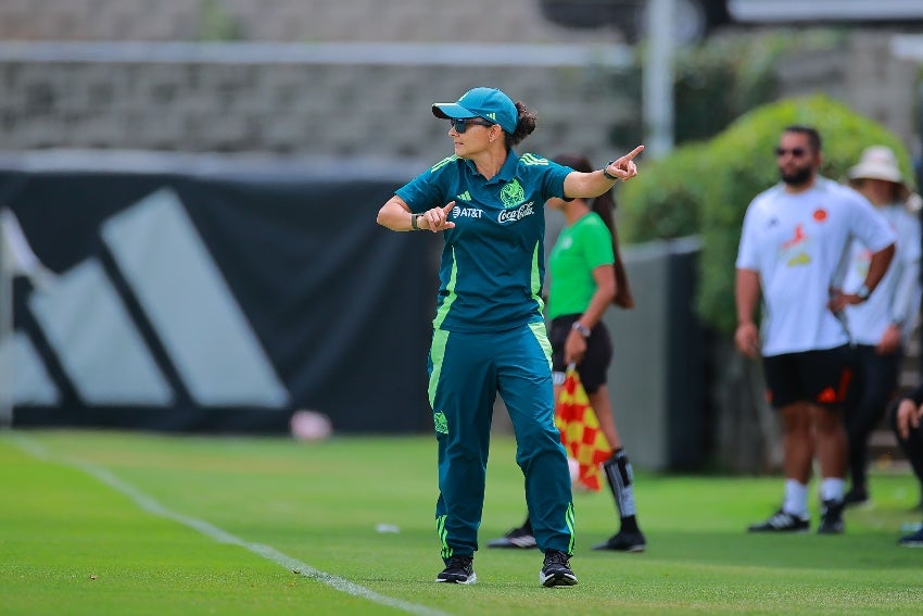 Jimena Rojas en un partido del Tri Femenil Sub 17