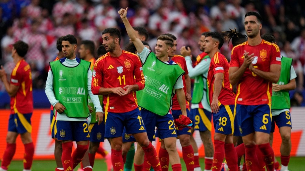 Selección de España que disputa la Eurocopa