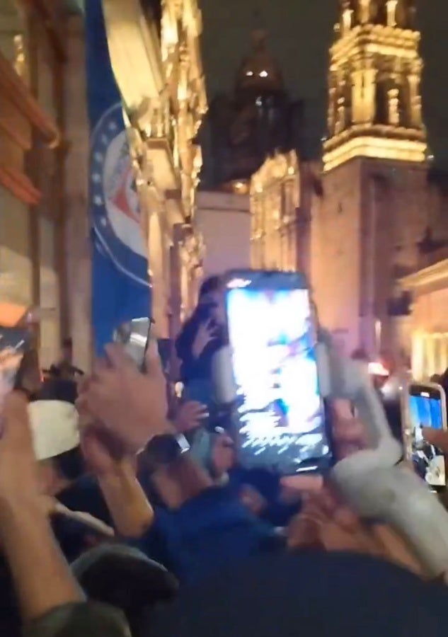 Aficionados de Cruz Azul en Zacatecas