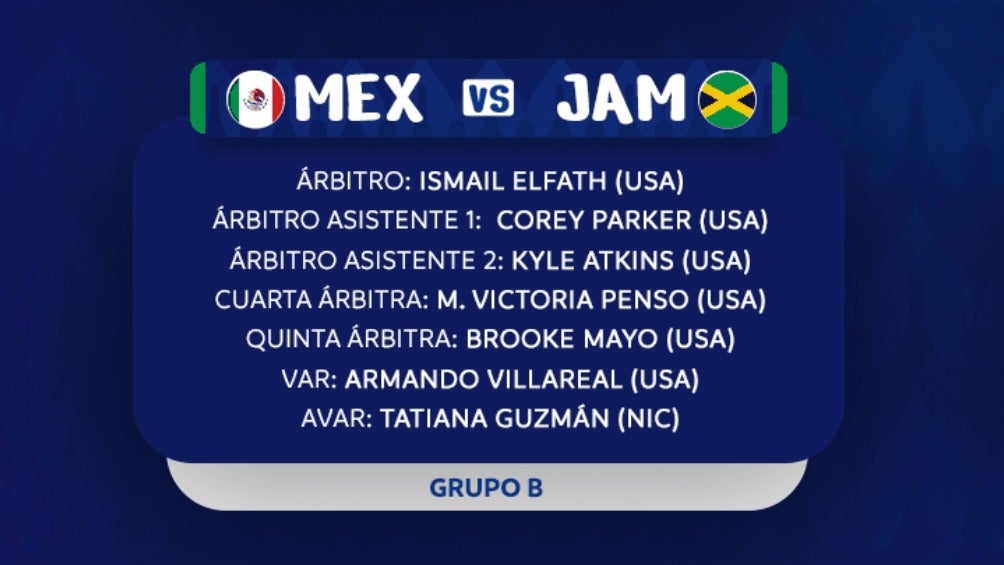 Designaciones para el México vs Jamaica