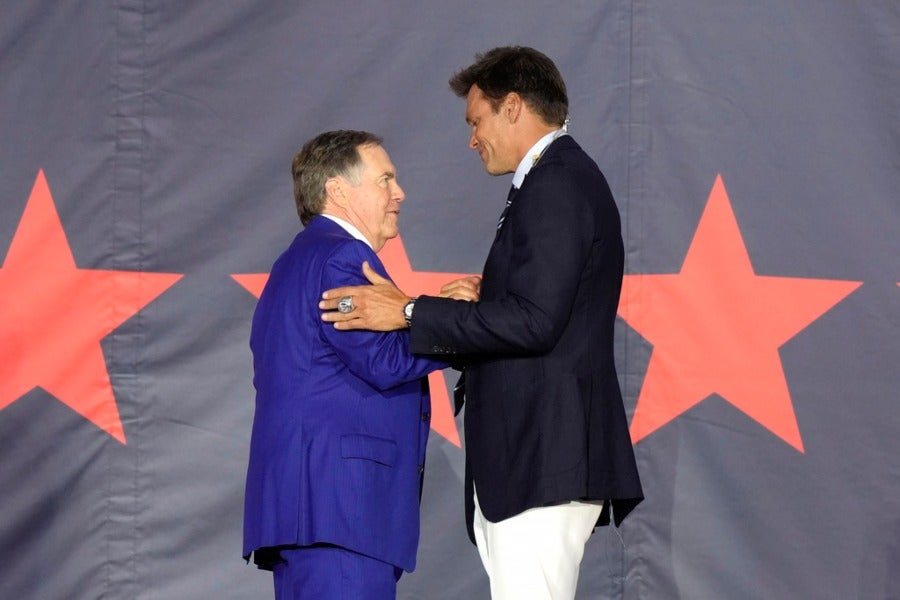 Bill Belichick con Tom Brady