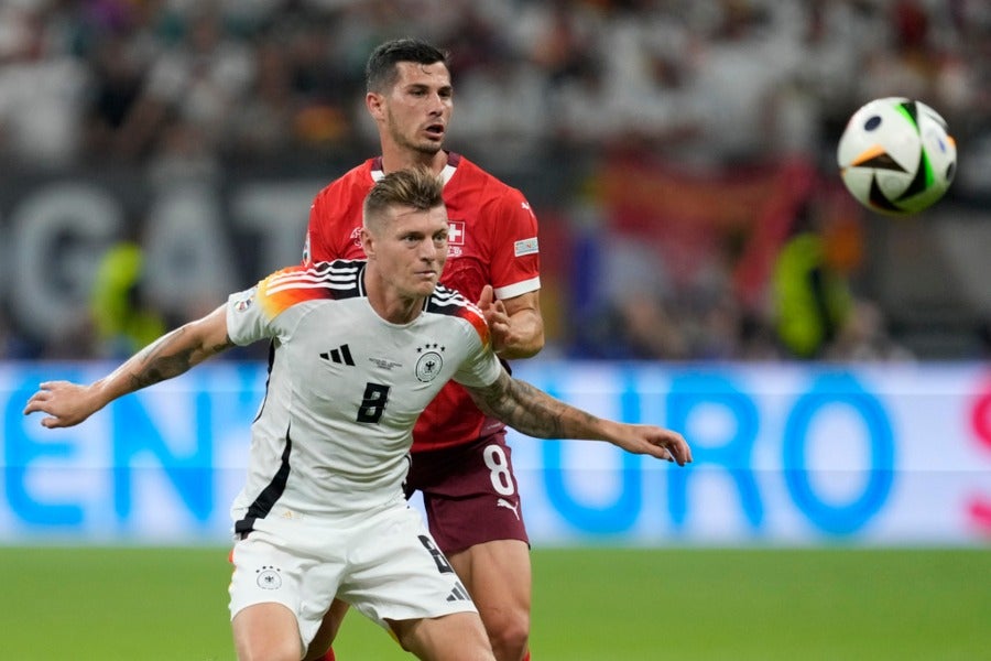 Toni Kroos en el partido ante Suiza