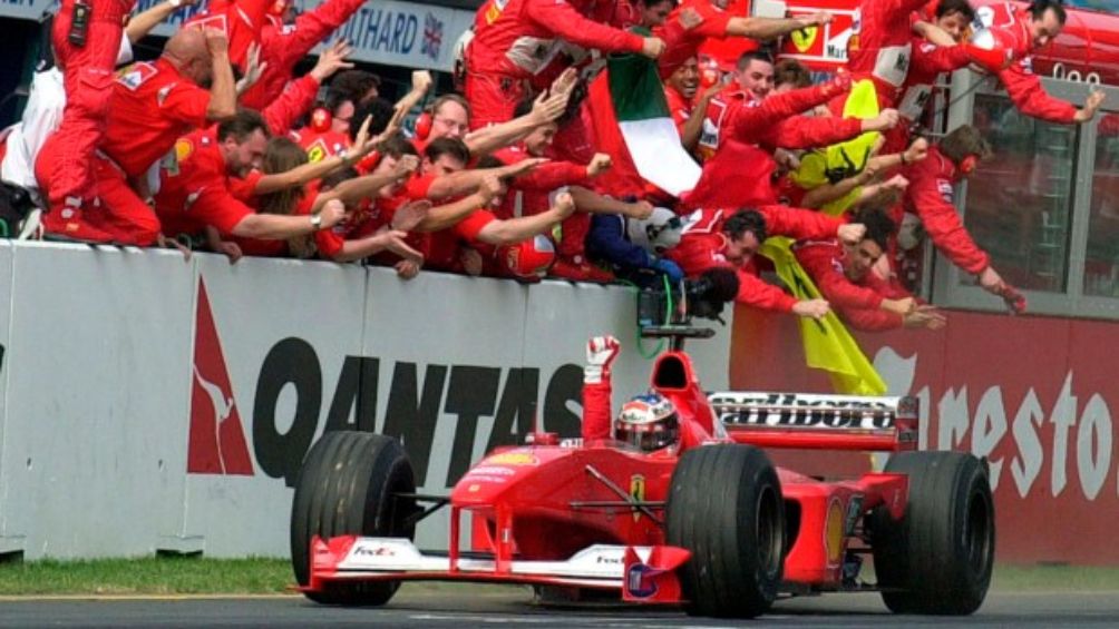 Ferrari ganó ocho campeonatos de constructores en una década