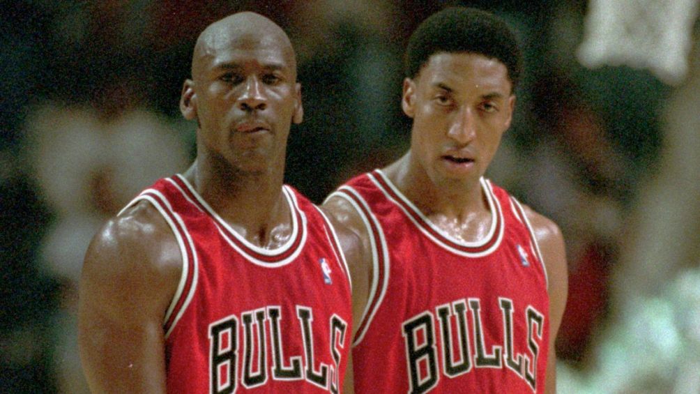 Jordan junto a Scottie Pippen