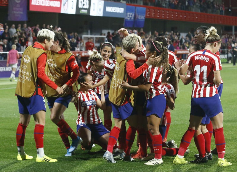 Kenti y Charlyn coincidieron en el Atlético de Madrid 