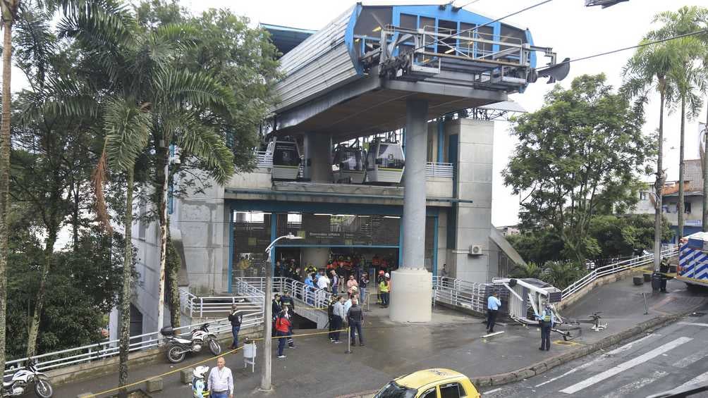 El accidente se presentó en la estación Popular de la Línea K del Metro. 