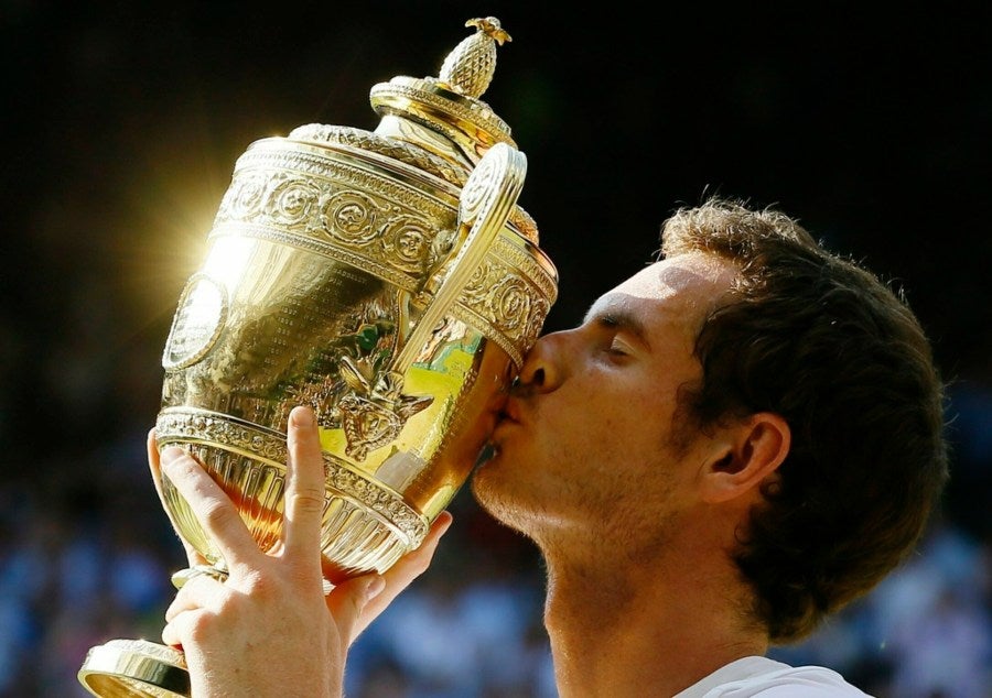 Andy Murray con trofeo de Wimbledon