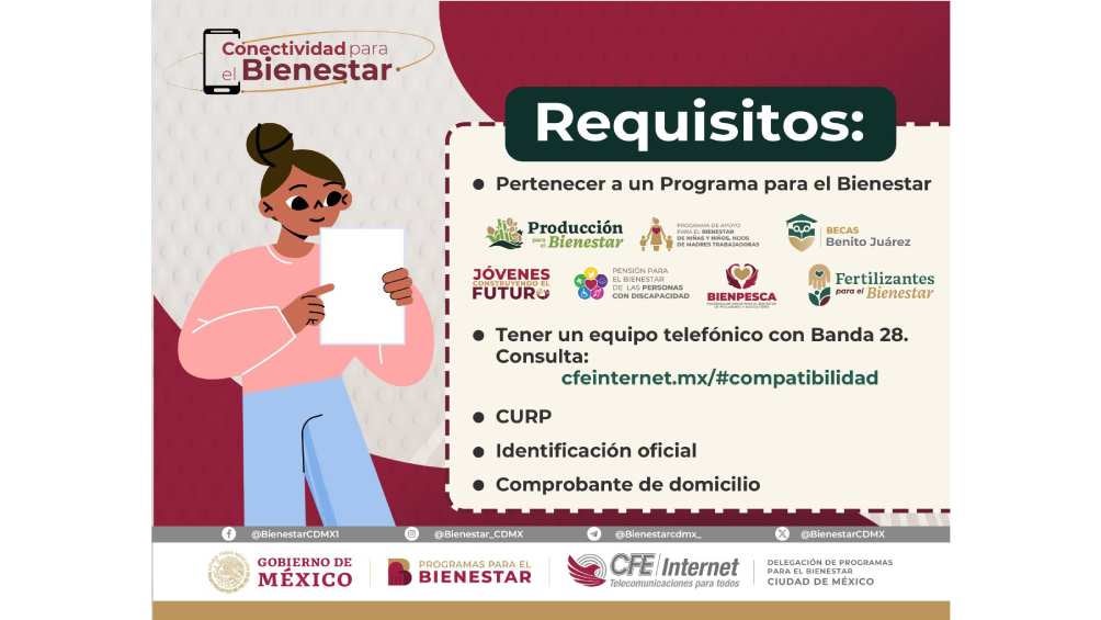 Uno de los requisitos es ser beneficiario de los programas de la Secretaría del Bienestar.