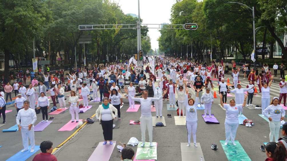 De esta manera se celebró el Día Internacional del Yoga. 