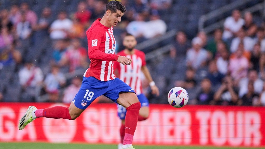 Álvaro Morata durante un partido 